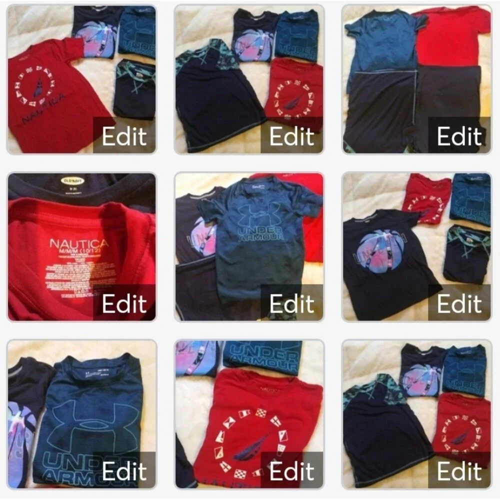 Under Armour, Nautica,& more Bundle 4 shirts–Size Medium(10–12#C